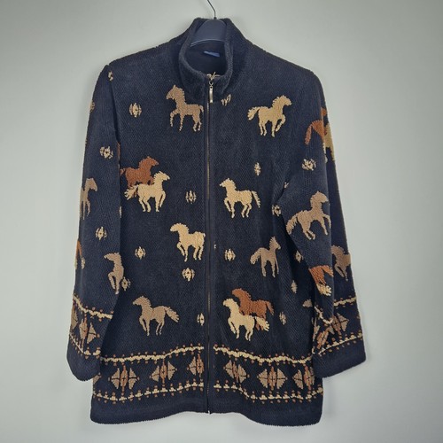 Dash horse print fleece jacket