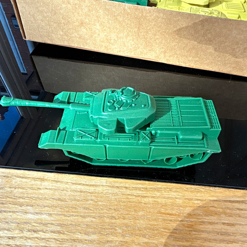 Green plastic military toy - green,