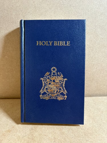 Collins blue leather bound - collins, leather-bound