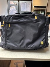 Gate8 Wheeled Suit/Garment Carrier and Integrated Laptop Case black