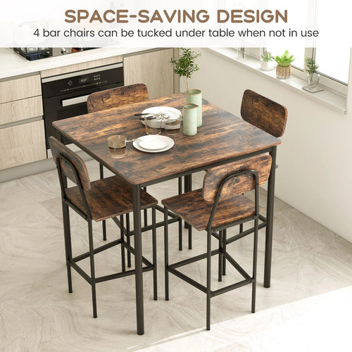 Piece industrial bar table - 5,