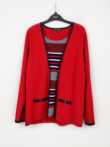 Bonmarché ladies red cardigan - ladies,
