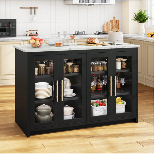 Kitchen island with - kitchen, power