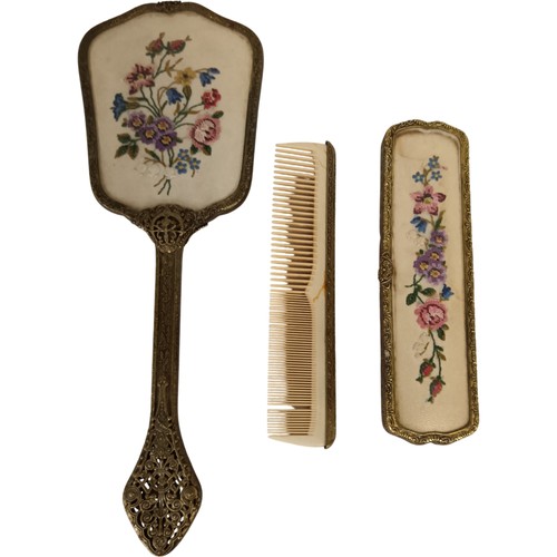 Vintage vanity hair set - vanity,