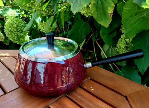 Vintage fondue pot spring mod - vintage,