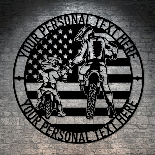 Personalized motocross father - personalized,