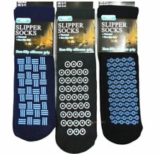 3,6 Mens Slipper Socks Non Slip Thermal Gripper Lounge Winter Warm 6-11