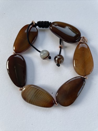 Lola rose banded brown agate - lola,