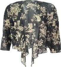 Black Gold Mesh Bolero Shrug