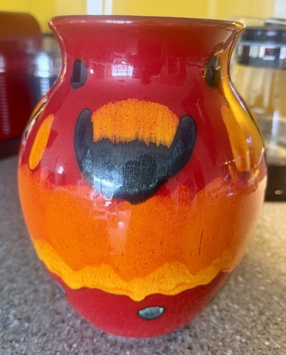 Large poole pottery volcano - large,