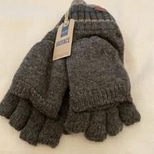 Fat Face Mens Overflap Gloves BNWOT One Size Charcoal