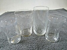 Selection Of 4 Mixed Design Drinks Glasses 