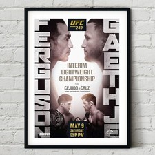 UFC 249 Tony Ferguson vs. Justin Gaethje Fight Poster Wall Art Print Boxing
