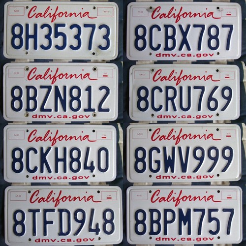 California various plates - plates, to