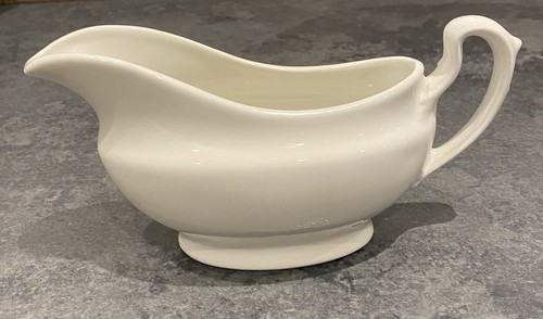 Vintage white gravy boat - gravy, by