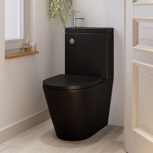 Matt black close - matt, coupled