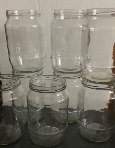 Set glass jars 500ml 1 - 8, /