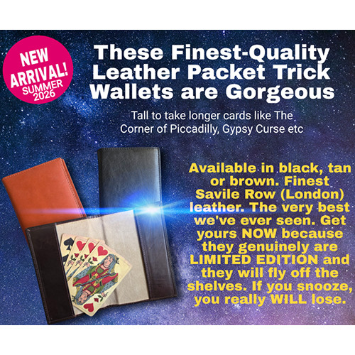 Black leather packet wallet - black,