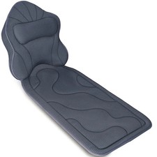 Luxury Full Body Bath Pillow Mat with Headrest & Thick Padding for Neck, Shoulde