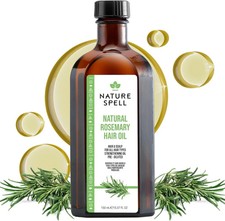 Nature Spell Rosemary Oil For Hair Skin & Growth Treat Dry Damaged Hair 150ml UK