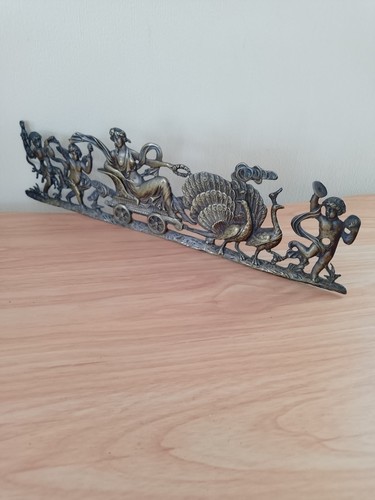 Antique metal wall plaque a - metal,