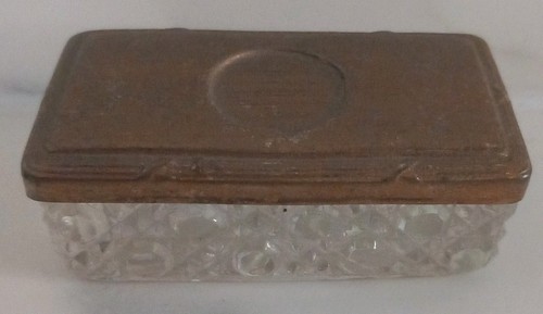 Antique cut glass tobacco - glass,
