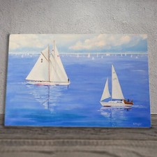 Sailboats Ceramic Tile Picture