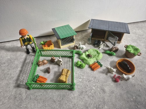 Playmobil rabbit hutch with - hutch,