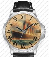 Legend Of Titanic Art Leather Strap Wrist Watch