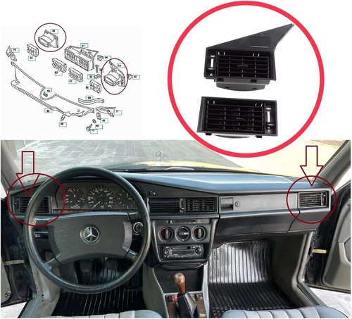 Front interior console vent - front,