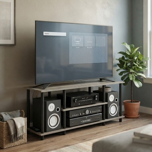 Durable french oak tier tv - french,