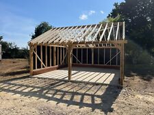 2 Bay Oak Framed Garage / Car