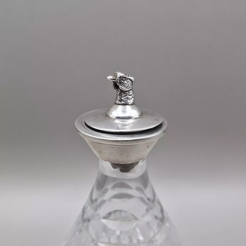 Glass bitters bottle with - glass,