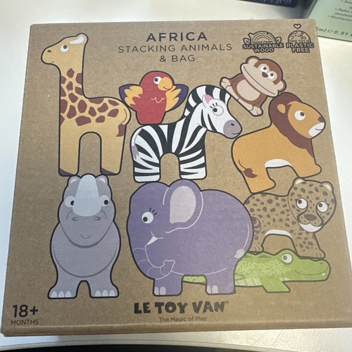 Toy van africa stacking - van,