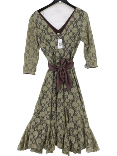 Nancymac wrap midi dress - dress, in