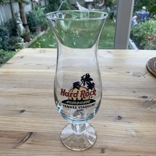 2011 Hard Rock Cafe Yankee Stadium Hurricane Glass Series Baseball Souvenir