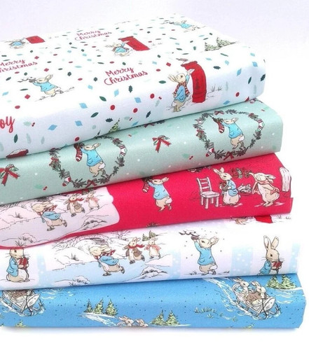 Peter rabbit christmas - rabbit, fabric