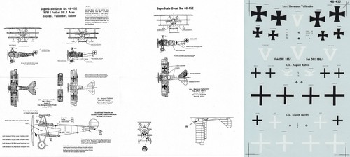Superscale decals fokker - decals,