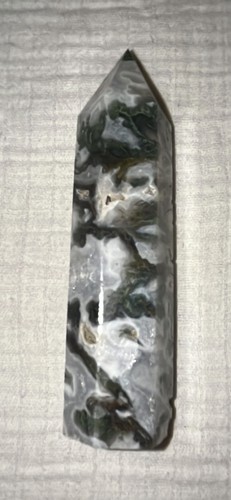 Moss agate druzy - agate,