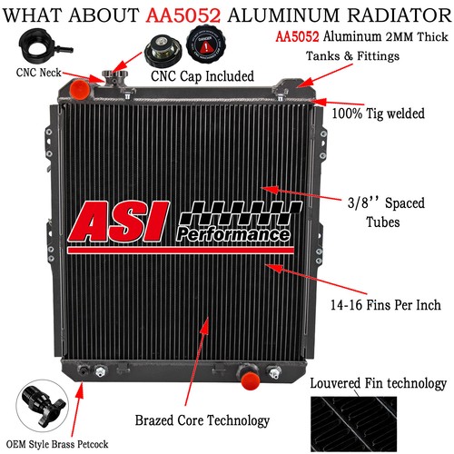Row aluminium radiator fit - 3,
