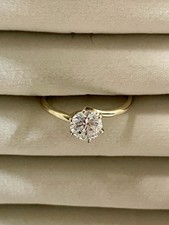 9k Gold Diamonique Solitaire 6