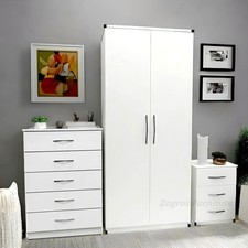 Assembled 3 Piece White