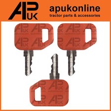 3x Ignition Key for John Deere