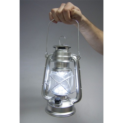 Silver led hurricane lamp - 15,