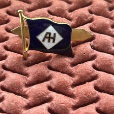 Alfred Holt Shipping Line Merchant Navy Quartermasters Bullion Cap Badge Vintage