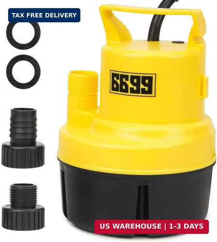 Submersible sump pump hp - pump, 1/3