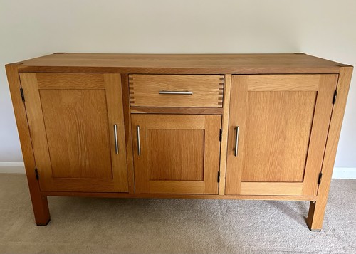 Solid oak sideboard - solid,