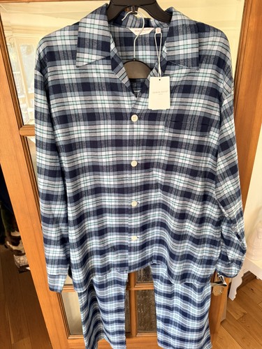 Derek rose flannel pyjamas - rose,