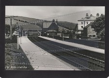 St Bees Railway Station, Cumberland, RP Modern Reproduction Postcard :159