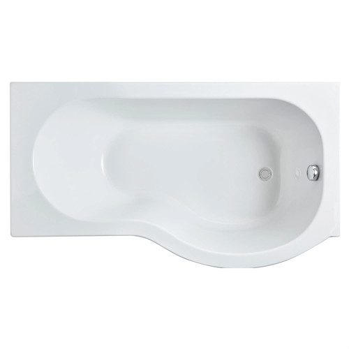 1500mm shaped showerbath rh - shaped,